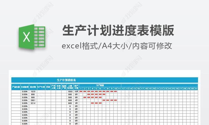 生产进度计划表制作方法（从制定到执行）